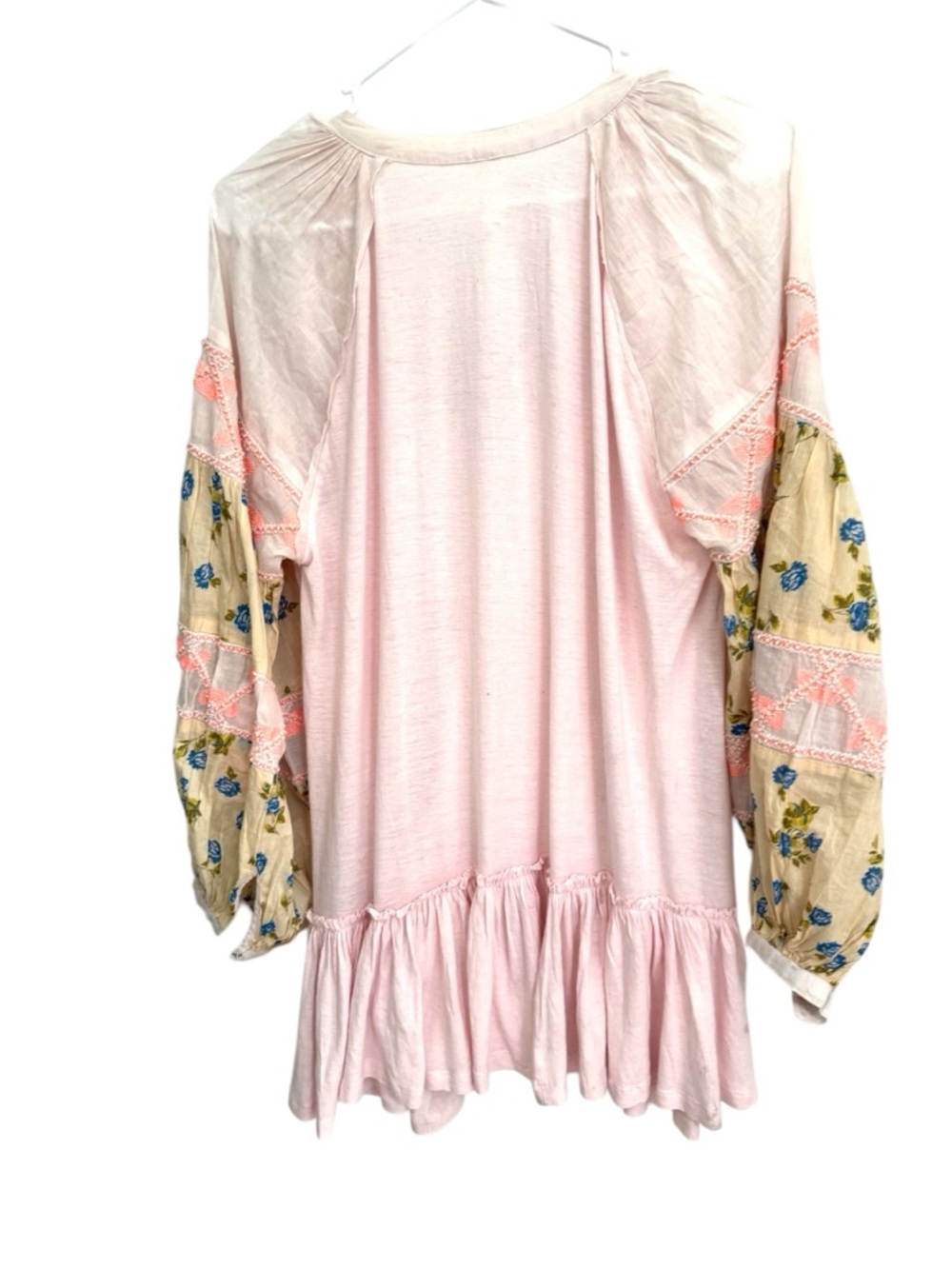 NWT Free People Mix It Up Oversized Tunic pink floral colorway. Size XS - Picture 5 of 10